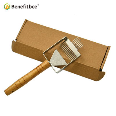 Benefitbee Stainless Steel honey Uncapping Honey Fork For Beekeeping Honey Scraper