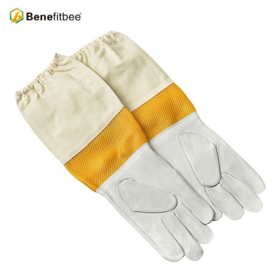 Soft sheepskin beekeeping gloves mesh breathable bee beekeeping equipment Beekeeper Protection Gear