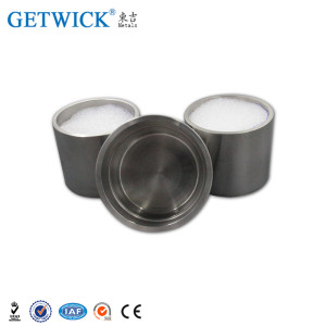 99.95% high density and temperature polished sintered sapphire crystal tungsten crucible