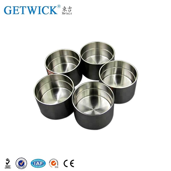 Getwick Purity 99.95% Polished W Tungsten Crucible for Heating Element