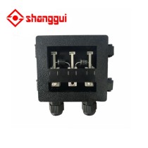 customized PV  with bypass diode 60-100w solar panel junction box ip65 with 4mm solar pv cable