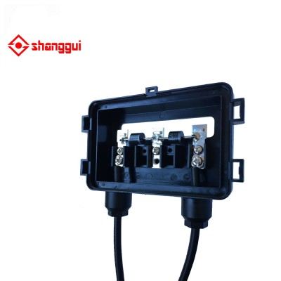 Waterproof IP67 PV Solar Junction Box For Solar Panel Connect PV Junction Box MC4 Solar Connector electricl box customized cable