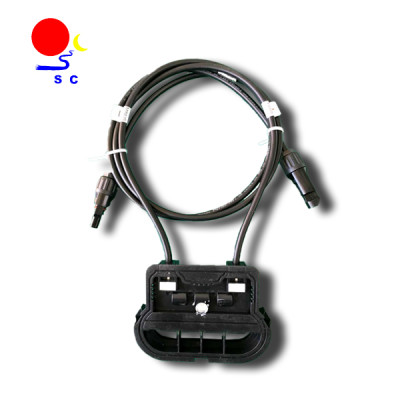 TUV certificate solar polysilicon IP65solar junction box with mc4 connector for solar cable 4mm2