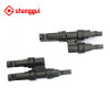 waterproof solar panel T type three  branch connector connectors manufacturers
