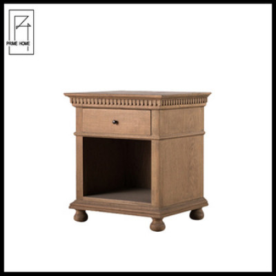 French Provencial bedside table wood nightstand bedroom furniture