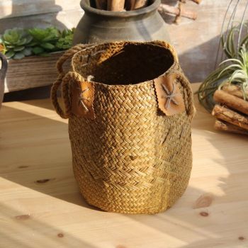 Straw Basket American Country Style Floral Set Flower Arrangement Decoration Household Product Artware