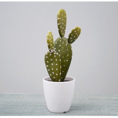 RESUP Artificial Prickly Pear Cactus Succulent - 23cm Tall