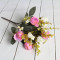 RESUP Artificial Fabrics Rose Bouquet 10-Heads 32.5cm Tall