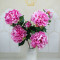 RESUP Artificial Propitious Peony 3-Heads 87cm Tall