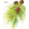 RESUP Artificial Pine Needle & Plastic Pine Cone 34''