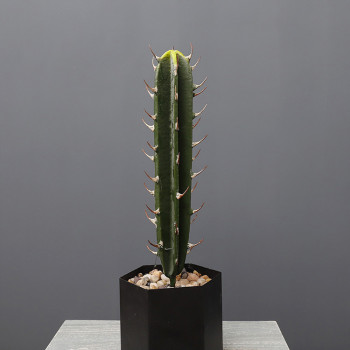RESUP Artificial Potted Saguaro Cactus for Home Decor 0146 26'' Tall Faux Saguaro Cactus Wholesale China Factory