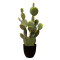 RESUP Artificial Pearly Cactus in Cement Pot for Home Decor 0152 34.8'' Tall Artificial Cactus Flower Wholesale China Factory