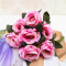 RESUP High Quality Artificial Flowers Bouquets For Home and Wedding Decoration 0489 16'' Tall Artificial Rose Bouquet Wholesale China Factory