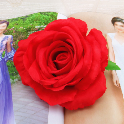 RESUP Artificial Rose Heads For Home and Wedding Decoration 0496 3.6'' Diameter Artificial Roses Wholesale China Factory