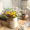 RESUP Artificial Daisy 0515 For Home and Wedding Decoration 16.8'' Tall Artificial Daisy Flowers Wholesale China Factory