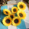 RESUP Artificial Sunflower Head 0514 10.4'' Diameter Artificial Sunflower Heads Wholesale China Factory