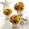 RESUP Artificial Sunflower Bouquet 0509 For Home and Wedding Decoration 10.8'' Tall Artificial Flower Bouquet Wholesale China Factory
