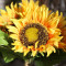 RESUP Artificial Sunflower Bouquet 0508 For Home and Wedding Decoration 14'' Tall Silk Sunflower Wholesale China Factory