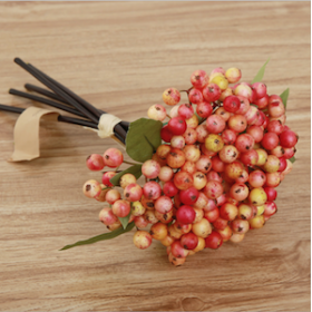 Manufacturer-recommend Artificial Bean & Berry Bouquet Home Decor Christmas Decor Flower Wall