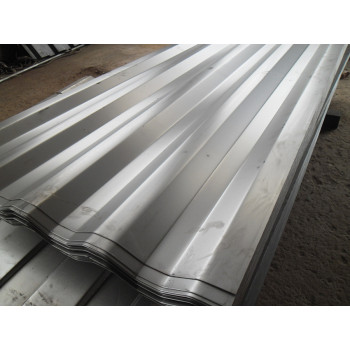 Corrugated steel plate/sheet with zinc coating
