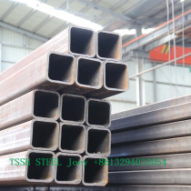 Black steel pipe 75x75 tube square pipe or rectangular hollow section steel pipes
