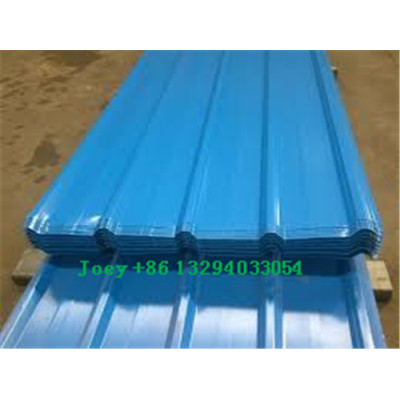 Prepainted corrugated sheet / color coated corrugated steel plate/ roof building material with factory price