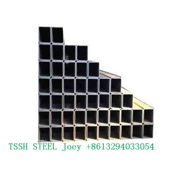 ERW square steel structure pipes and tubes specification galvanized square steel tube