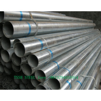 Galvanized steel pipe / round / square / rectangular pipe / steel tube / 20mm-260mm / 0.6mm-12mm / factory price / Q195-Q345