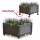 PP Outdoor Raised Elevated Garden Bed Square Planter Box plants