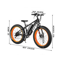 Electric Fat Tire Bicycle Beach Snow Crusier Bike