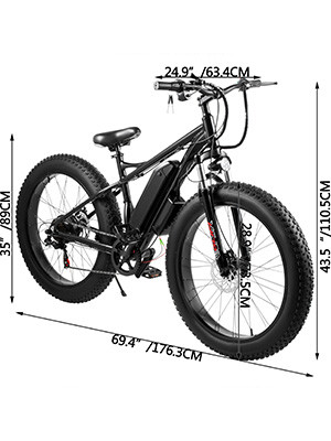 China products/suppliers. 48V 500W Brushless Rear Motor Mountain Electric Beach Bike Fat Tyre E-Bike