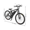 250w 350w 500w  750w 1000w city e-bike/ebike/electric mountain bicycle with LCD display and front suspension fork