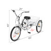 Best sale electric tricycle 3 wheel cargo tricycle adult electric bike for elder with basket