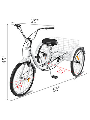 Best sale electric tricycle 3 wheel cargo tricycle adult electric bike for elder with basket
