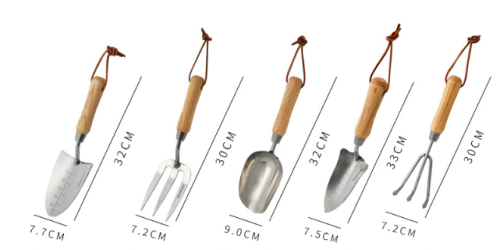 High quality mini plastic handle garden hand fork tools set