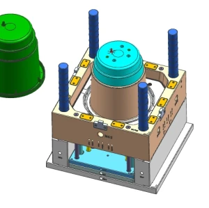 Plastikmüll / Mülleimer-Form, Wiederverwertungsbehälter / Behälter