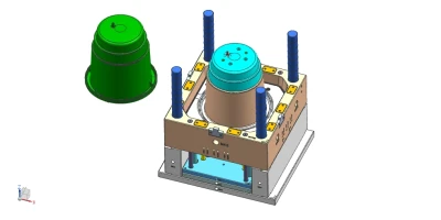 Plastikmüll / Mülleimer-Form, Wiederverwertungsbehälter / Behälter