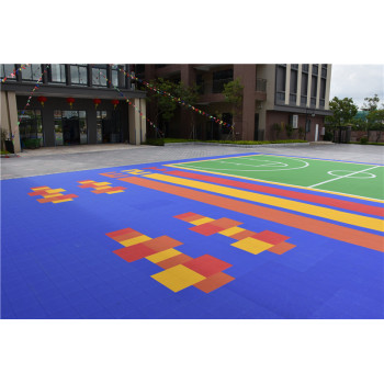 high quality pp interlocking outdoor sports flooring for basketabll volleyball tennis court