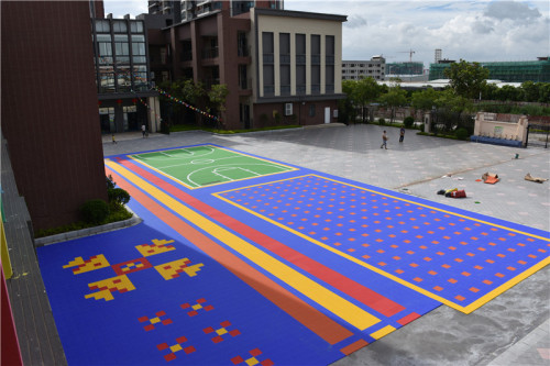alta qualidade pp intertravamento pavimentos desportivos ao ar livre para basketabll quadra de tênis de vôlei