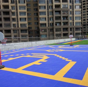 Outdoor Interlocking Portable Basketball Court Flooring