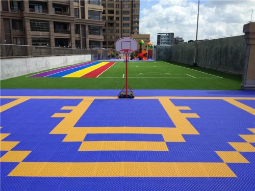Revestimento de quadra de basquete portátil de bloqueio ao ar livre