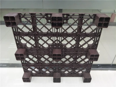 Heavy Duty 1200 * 1000 4 Vierwegeinstieg Single Face Grid Kunststoffpalette