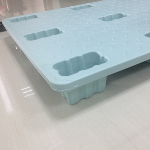 Palet de moldeo por inyección de alta paleta pesada 4 formas de carga de paleta Recoge la plataforma de plástico de la base de corcho