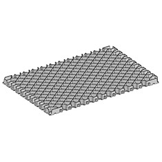 Placas de pavimentação de plástico cascalho calçada grade de diamante Grade para minas / golfe / estacionamento