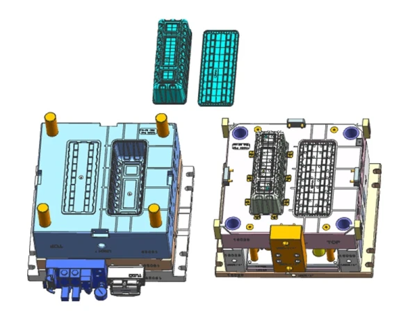 China two shots mold multi-cavities plastic toolings H13 moulds