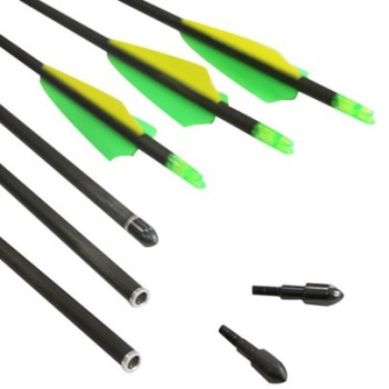 7.5mm Pure carbon fiber arrow shaft with Removable Pointed Arrow Head