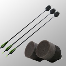 7.8mm fiberglass arrow shafts With Spongy arrowhead