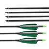 7.5mm Real feather Pure carbon fiber arrow shaft with Removable Pointed Arrow Head