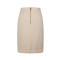 zhAjh Womens 55% Linen 45%Rayon Embroidery Lined Metal Zipper Knee Length Pencil Skirt with Kick Pleat