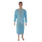 Disposable nonwoven isolation gown